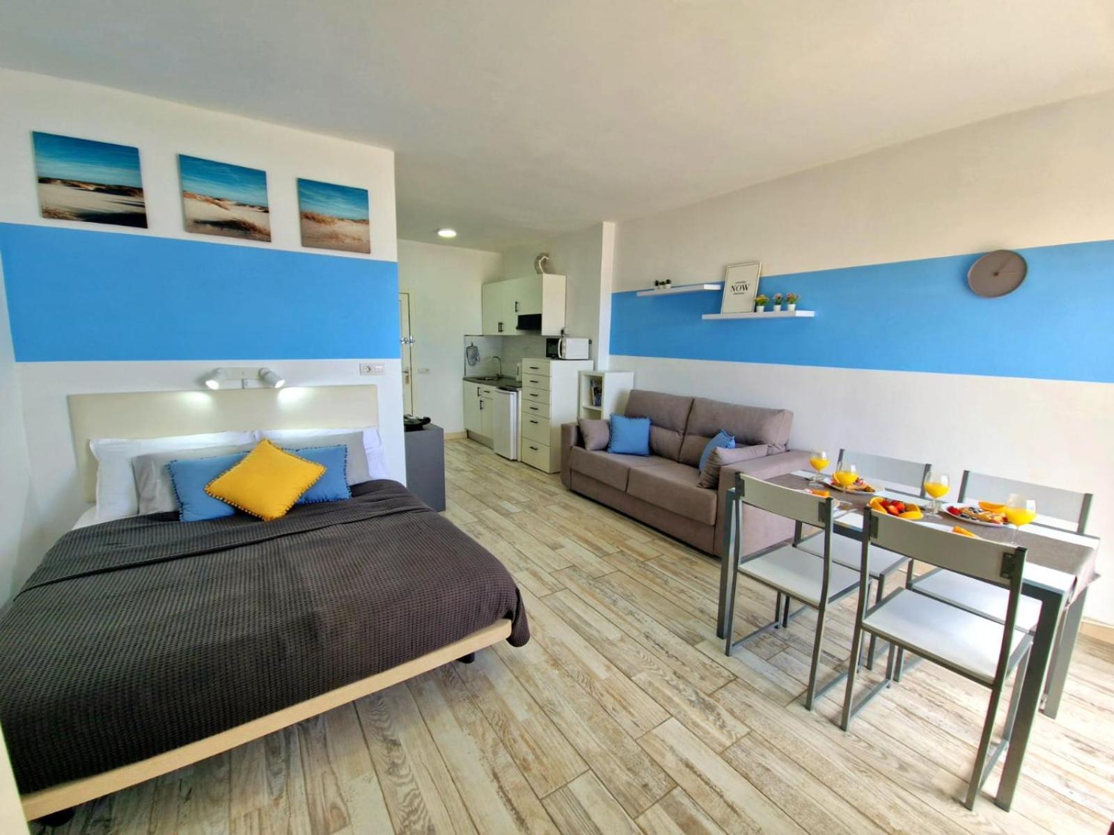 Lovely Blue Studio With Ocean View And Pool, Paraiso 918 Costa Adeje  Exterior photo